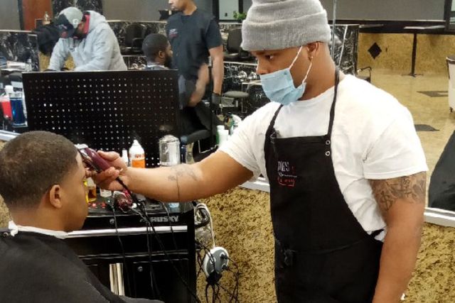 Mile High Cuts Professional Barber in Action